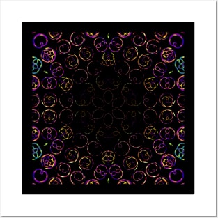 Rose Curve Kaleidoscope | Algorithmic Art Posters and Art